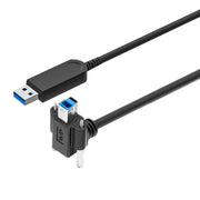 90° USB3.2 Gen 1 AM to BM Active Optical Cable With Screw – 10m (Backward Compatible USB 2.0&1.1)