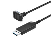 90° USB 3.2 Gen1 AM to Micro B Active Optical Cable -Drag Chain Cable – 10m (Backward Compatible USB 2.0&1.1)