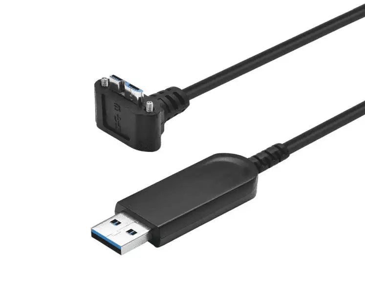 90° USB 3.2 Gen1 AM to Micro B Active Optical Cable -Drag Chain Cable – 10m (Backward Compatible USB 2.0&1.1)