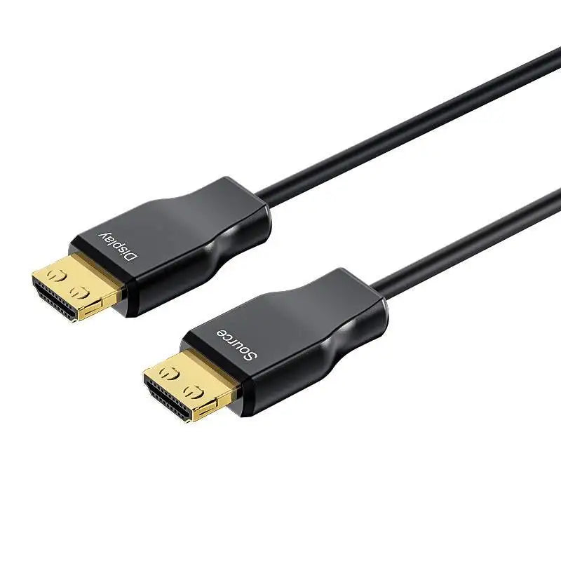 Ultra-Slim Armored HDMI 2.0 Type A to Type A 10m (33ft) Active Optical Cable, 4K@60Hz, 18Gbps, Industrial Grade