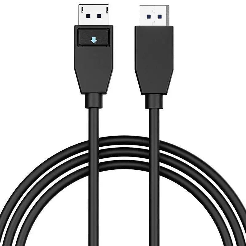 DisplayPort 2.1 Male to Male Cable 0.5M(1.64ft), 80Gbps (UHBR20), Silver-Plated Copper, Aluminum Housing, Without Barb