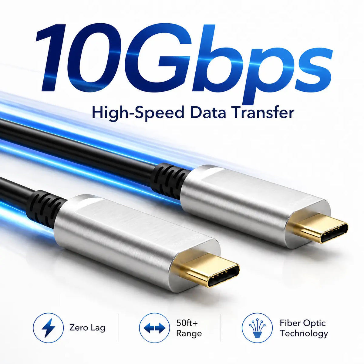 Fiber Optic USB C to USB C Cables