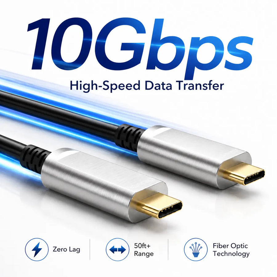 Fiber Optic USB C to USB C Cables