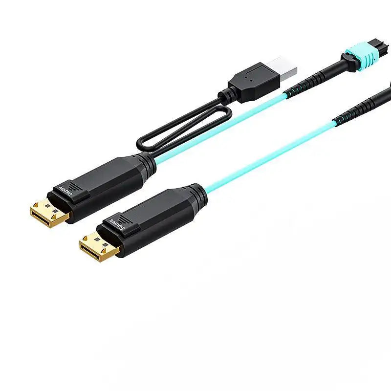 DisplayPort 2.1 MPO Pure Fiber Cable – 80Gbps UHBR20 for Professional High-Bandwidth Applications