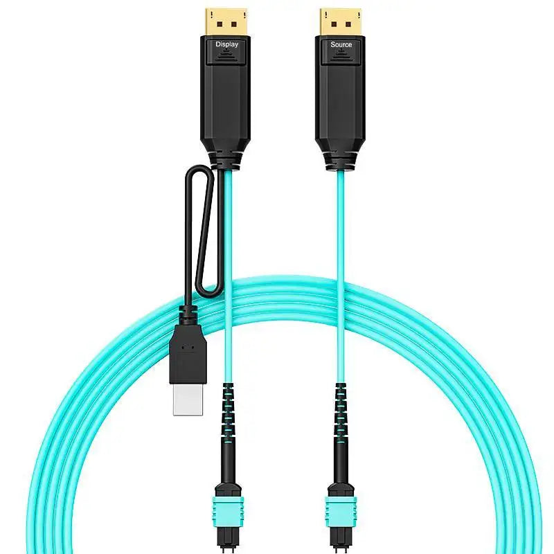 DisplayPort 2.1 MPO Pure Fiber Cable – 80Gbps UHBR20 for Professional High-Bandwidth Applications