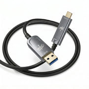 USB A to USB C Fiber Optic Cable