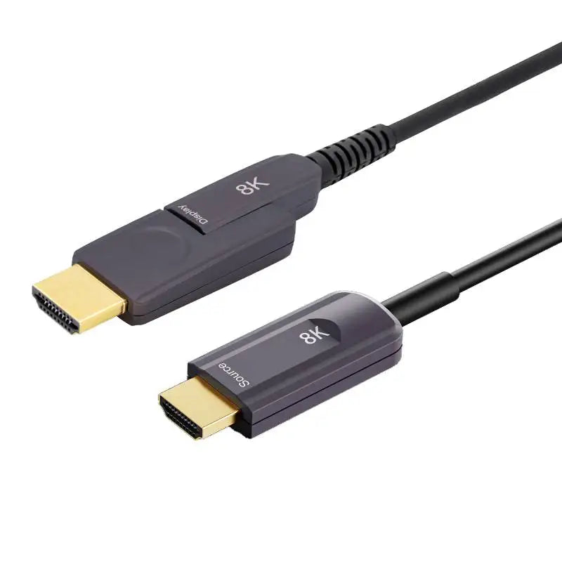Fiber Optic HDMI 2.1 Cable Type A to Micro HDMI (Type D) 10M(33ft) , 8k@60Hz and 4k@120Hz, 48Gbps, CE &amp; FCC Compliant