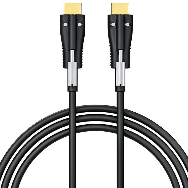 Fiber Optic Cable HDMI 2.1 Type A–A 10m(33ft) AOC with Locking Screws for Professional AV &amp; Industrial Installations