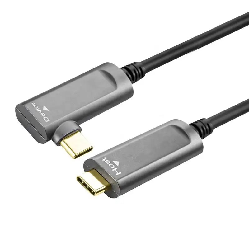 USB 3.2 Gen 2×1 90° Type C-C Active Optical Cable