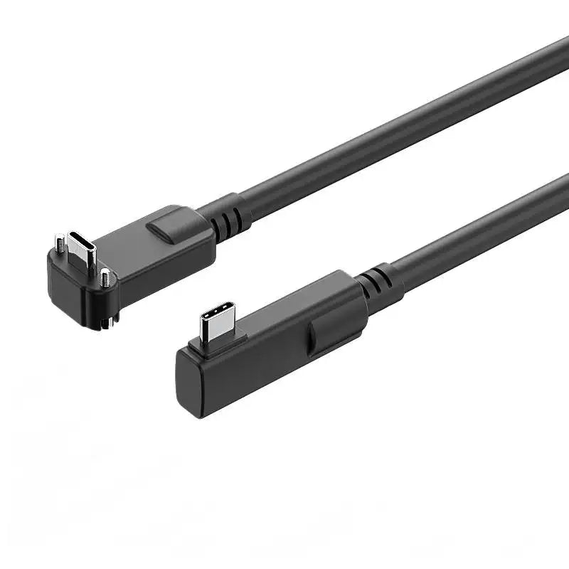 USB 3.2 Gen 2 2 lane Full Feature Cable with Angled Screw Lock