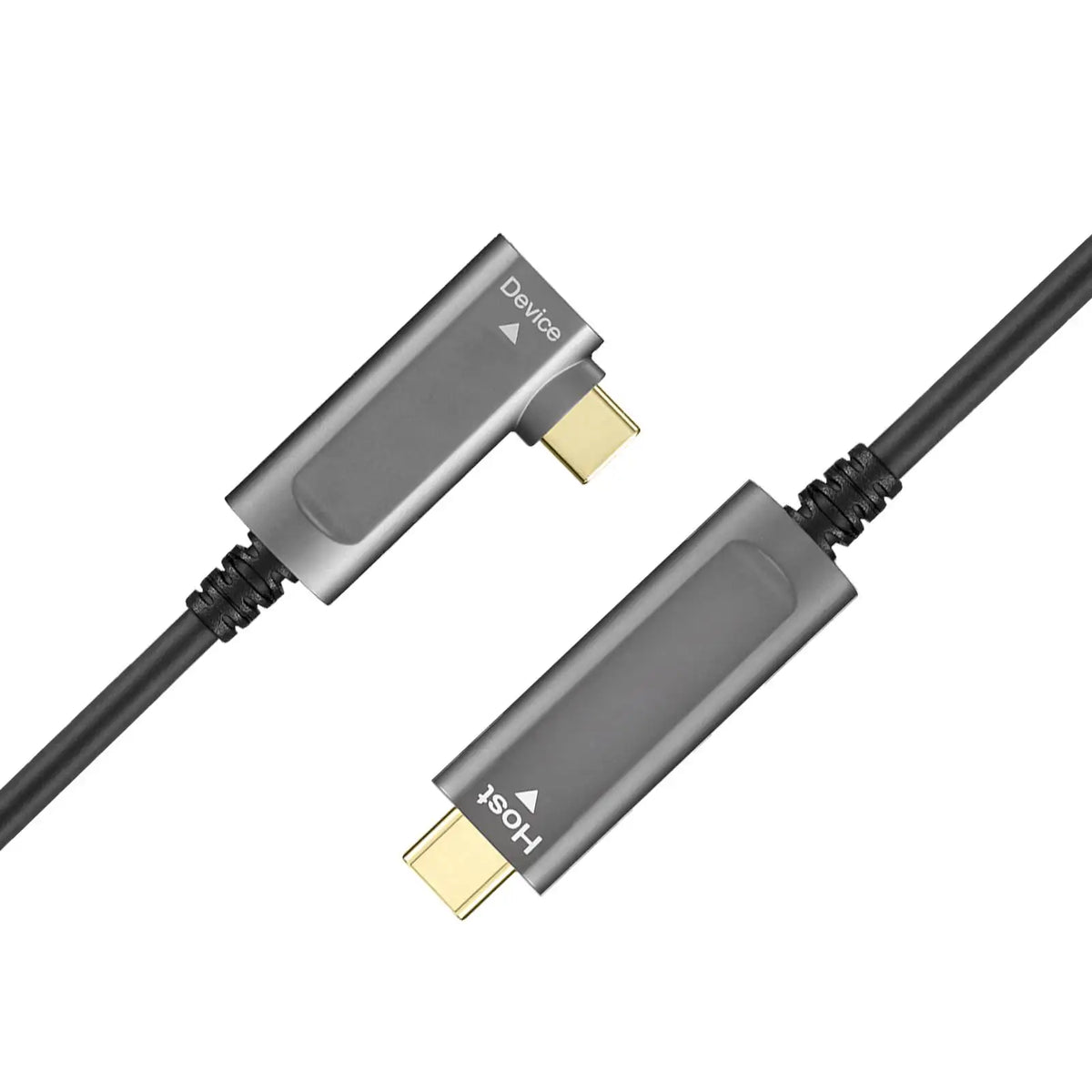 USB 3.2 Gen 2×1 90° Type C-C Active Optical Cable